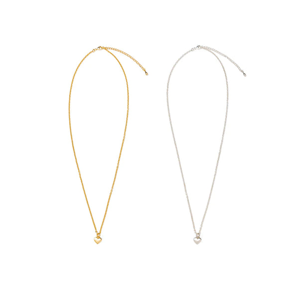 HUMAN MADE HEART SILVER NECKLACE