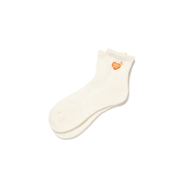 HUMAN MADE SHORT PILE SOCKS(ORANGE HEART)