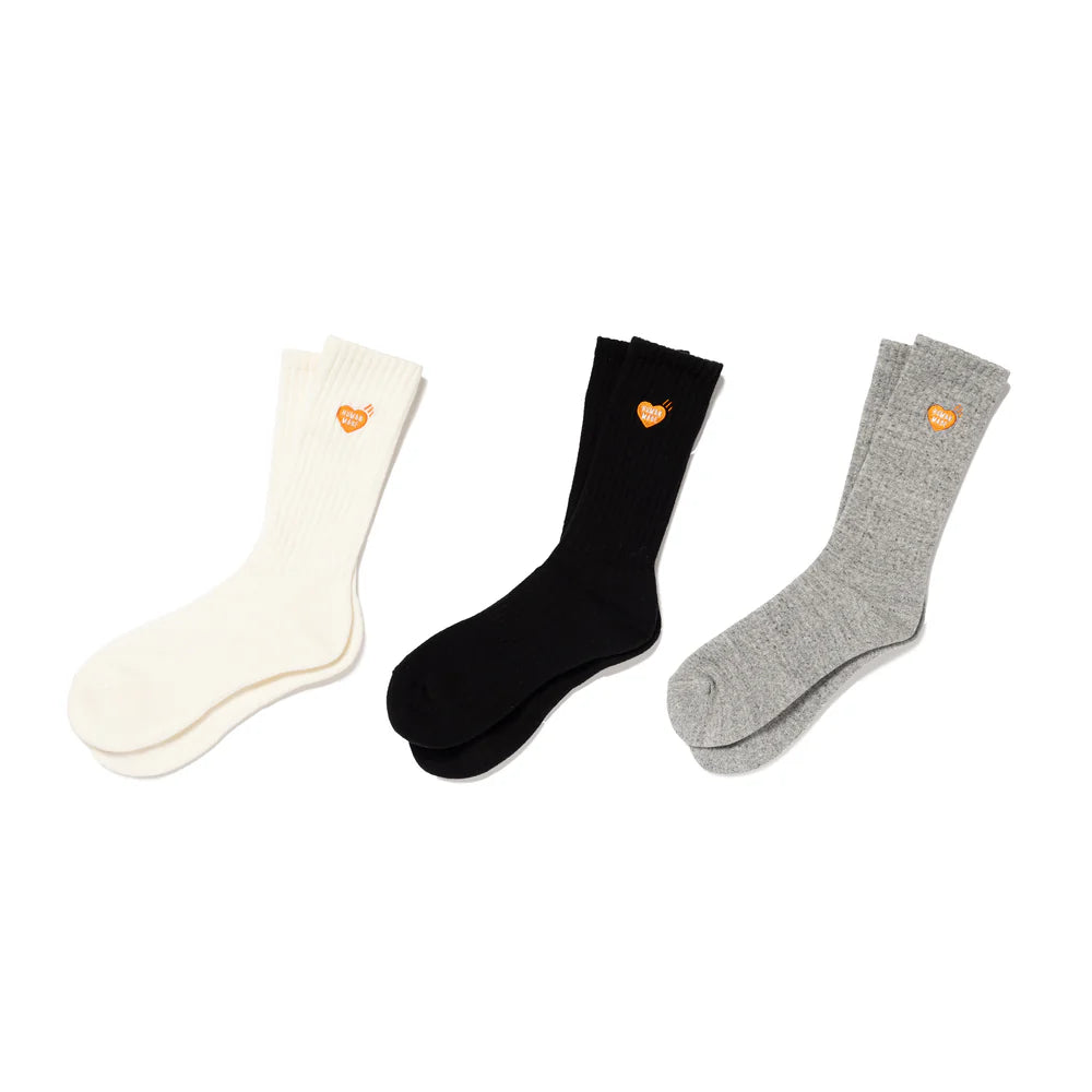 HUMAN MADE PILE SOCKS(ORANGE HEART)