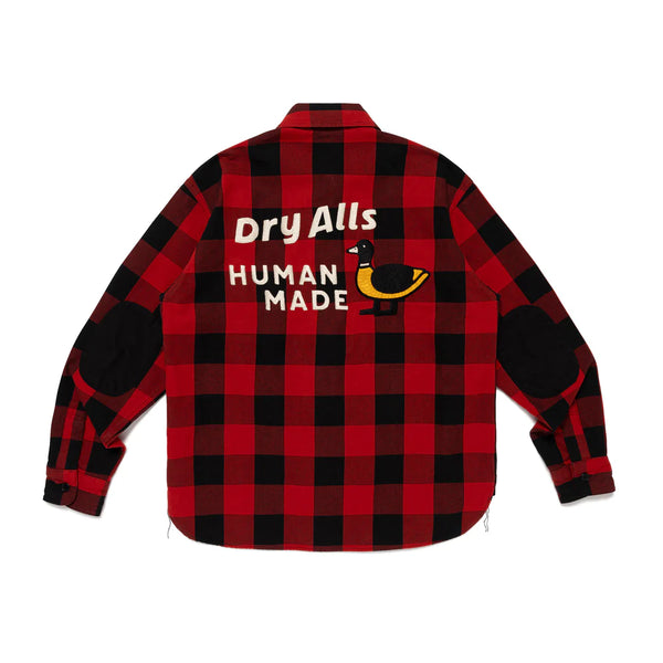 HUMAN MADE CHECK HALF-ZIP SHIRT HM31SH009