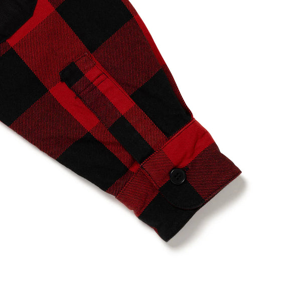 HUMAN MADE CHECK HALF-ZIP SHIRT HM31SH009