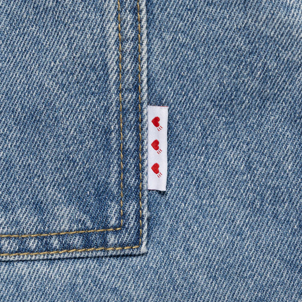 HUMAN MADE DENIM PAINTER SHORTS