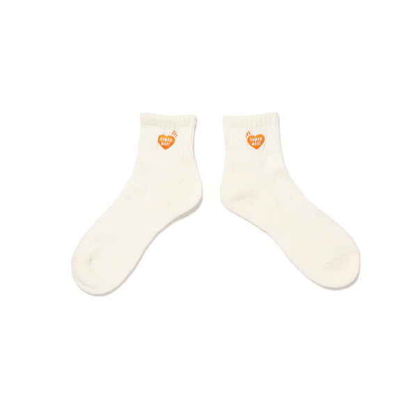 HUMAN MADE SHORT PILE SOCKS(ORANGE HEART)