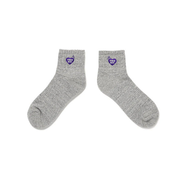 HUMAN MADE PILE SHORT SOCKS (PURPLE HEART)