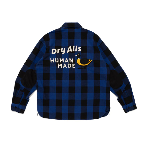 HUMAN MADE CHECK HALF-ZIP SHIRT HM31SH009