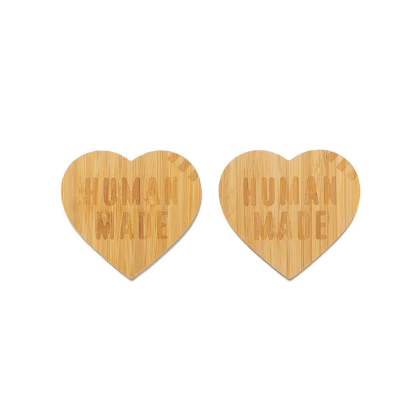 HUMAN MADE HEART BAMBOO COASTER SET 2P