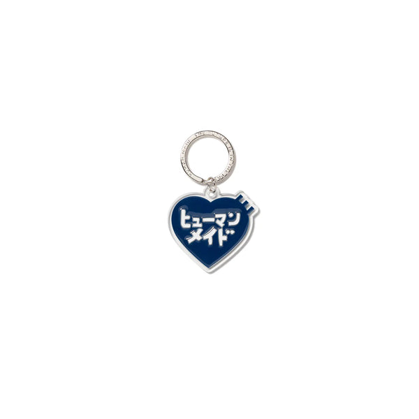 HUMAN MADE KEIKO SOOTOME HEART KEYRING NAVY