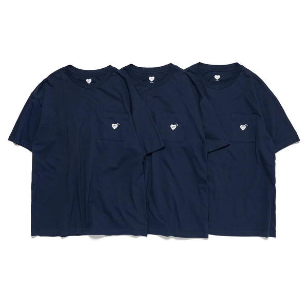 HUMAN MADE 3-PACK POCKET T-SHIRT SET