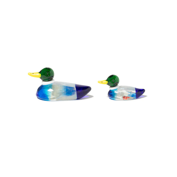 HUMAN MADE DUCK PAIR GLASS FIGURINE SS25