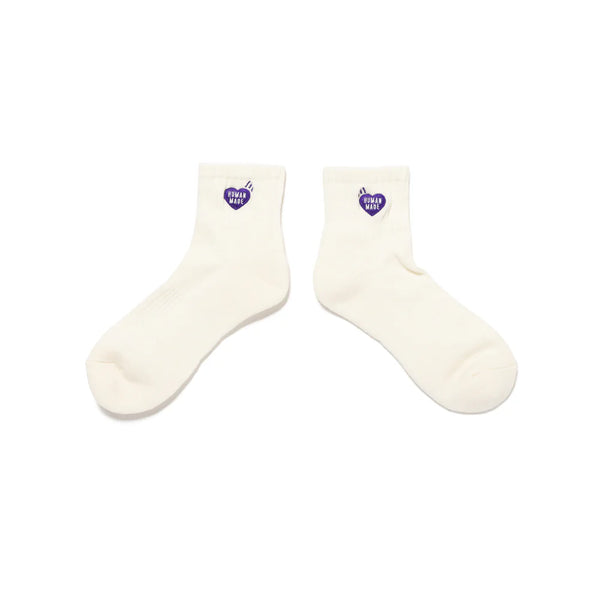 HUMAN MADE PILE SHORT SOCKS (PURPLE HEART)