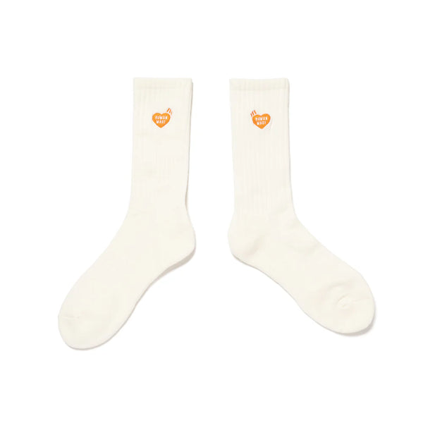 HUMAN MADE PILE SOCKS(ORANGE HEART)
