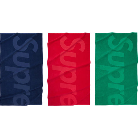 Supreme Tonal Logo Towel Navy 限定50％オフ - aguapreta.pe.gov.br