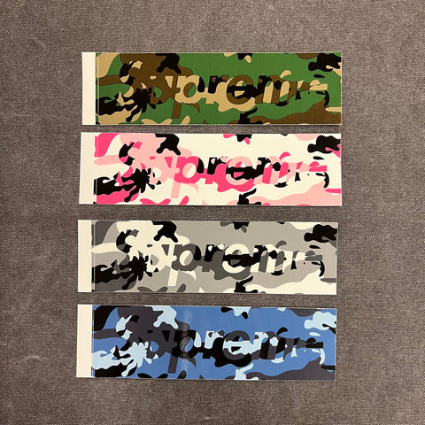 SUPREME CAMO BOX LOGO STICKER