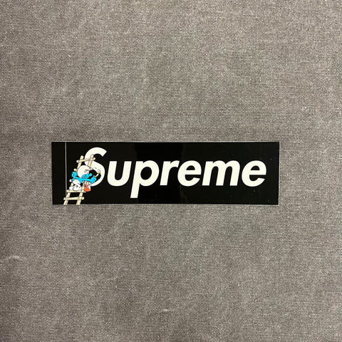 SUPREME SMURFS BOX LOGO STICKER