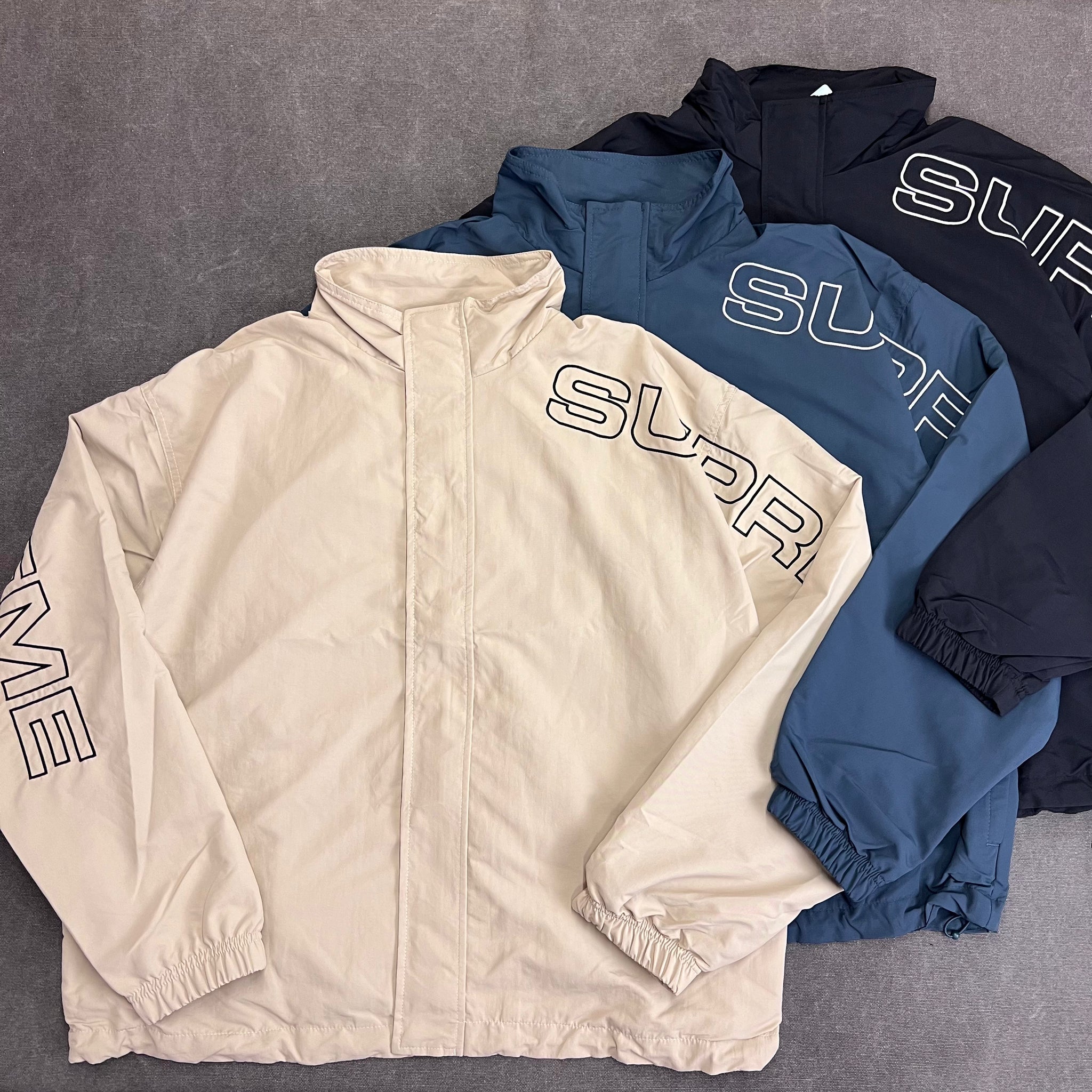 SUPREME SPELLOUT EMBROIDERED TRACK JACKET – Trade Point_HK