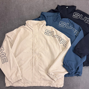 SUPREME SPELLOUT EMBROIDERED TRACK JACKET