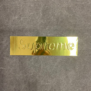 Supreme gold outlet box logo