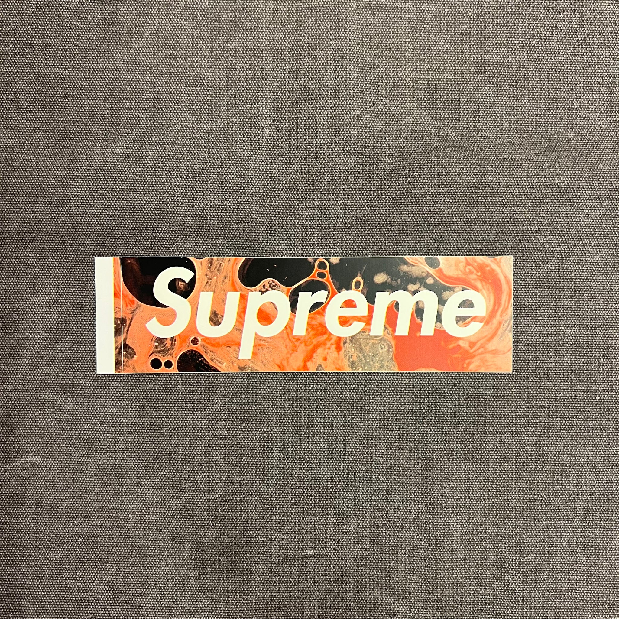 SUPREME BLOOD AND SEMEN BOX LOGO STICKER