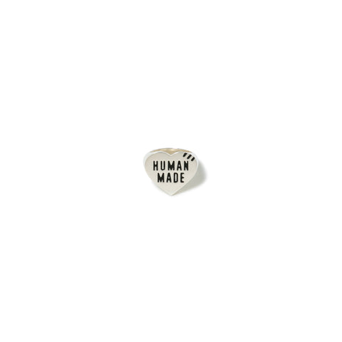 HUMAN MADE HEART SILVER RING