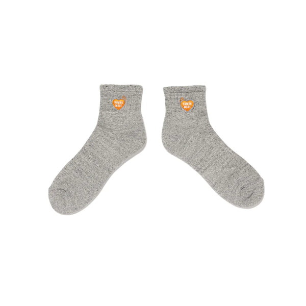 HUMAN MADE SHORT PILE SOCKS(ORANGE HEART)