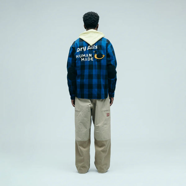 HUMAN MADE CHECK HALF-ZIP SHIRT HM31SH009