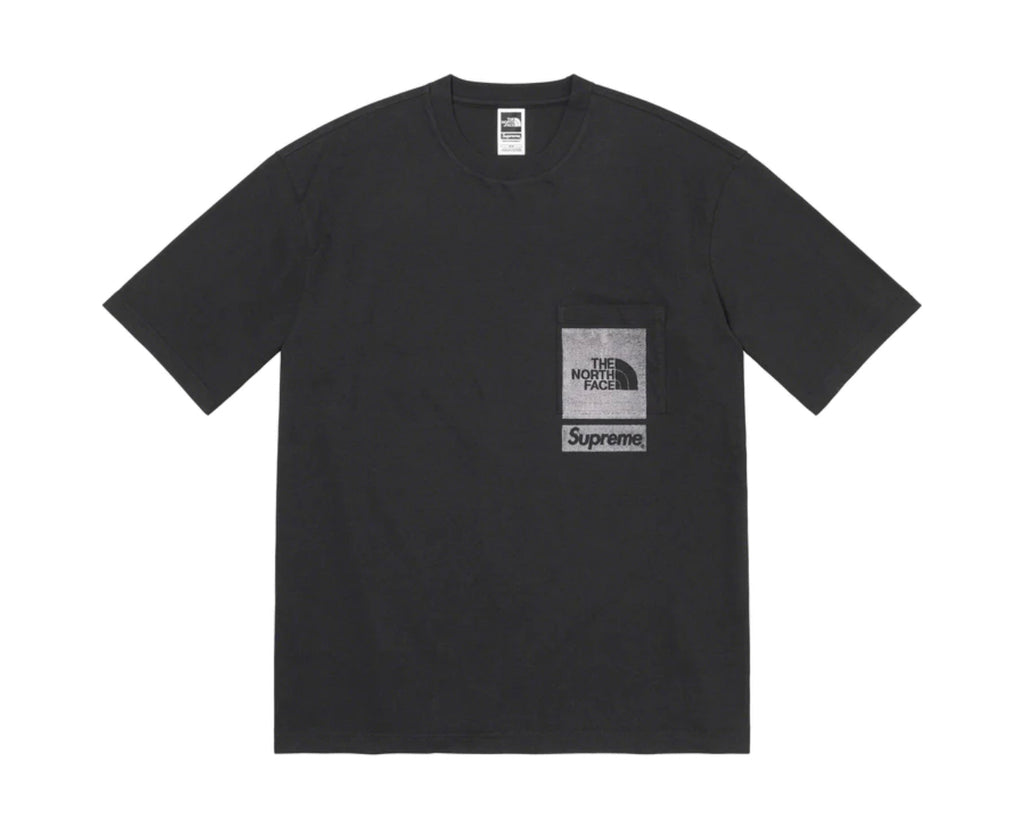 Supreme North Face Pocket Tee ロゴ Tシャツ 黒