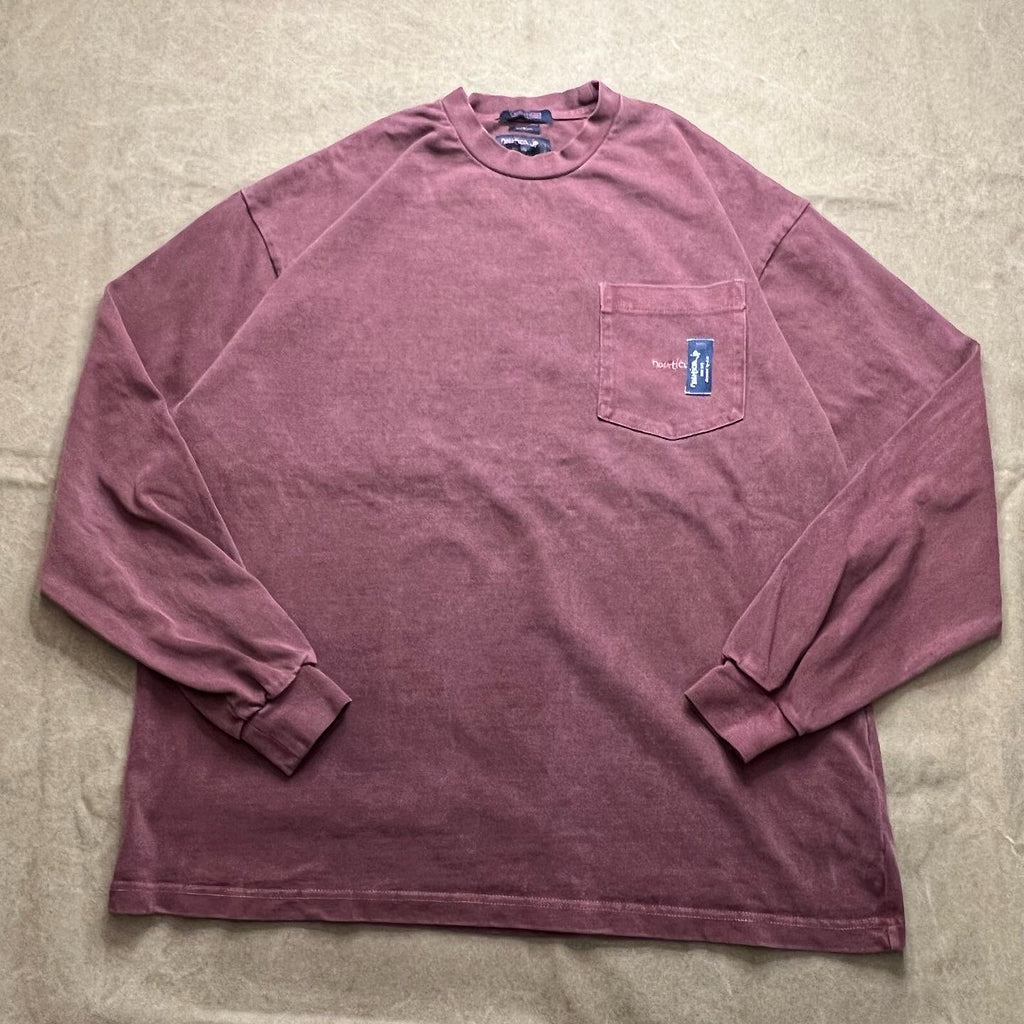 NAUTICA JP PIGMENT DYED “TOO HEAVY” JERSEY POCKET L/S TEE – Trade Point_HK