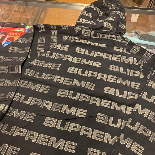 SUPREME LOGO RIPSTOP HOODED TRACK JACKET