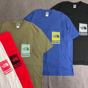 SUPREME THE NORTH FACE PRINTED POCKET TEE