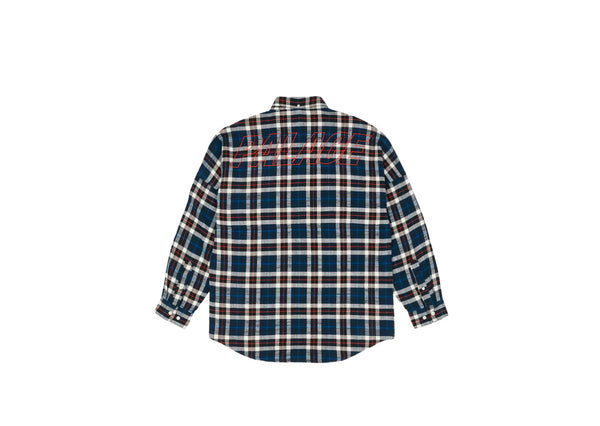 PALACE SKATEBOARDS FLANNEL DROP SHOULDER SHIRT