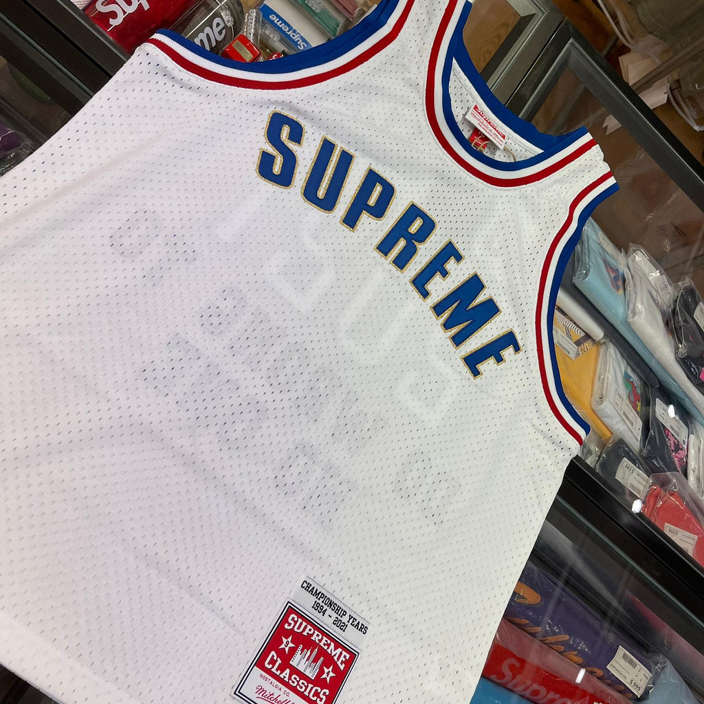 supreme basketball jersey and shorts