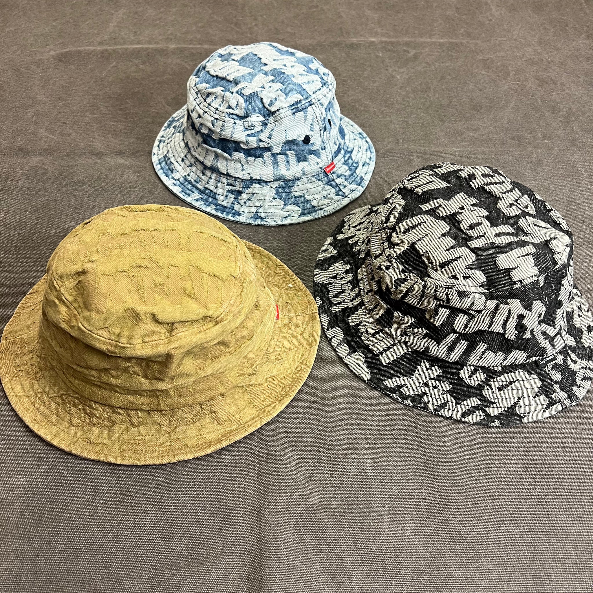 SUPREME FAT TIP JACQUARD DENIM CRUSHER – Trade Point_HK