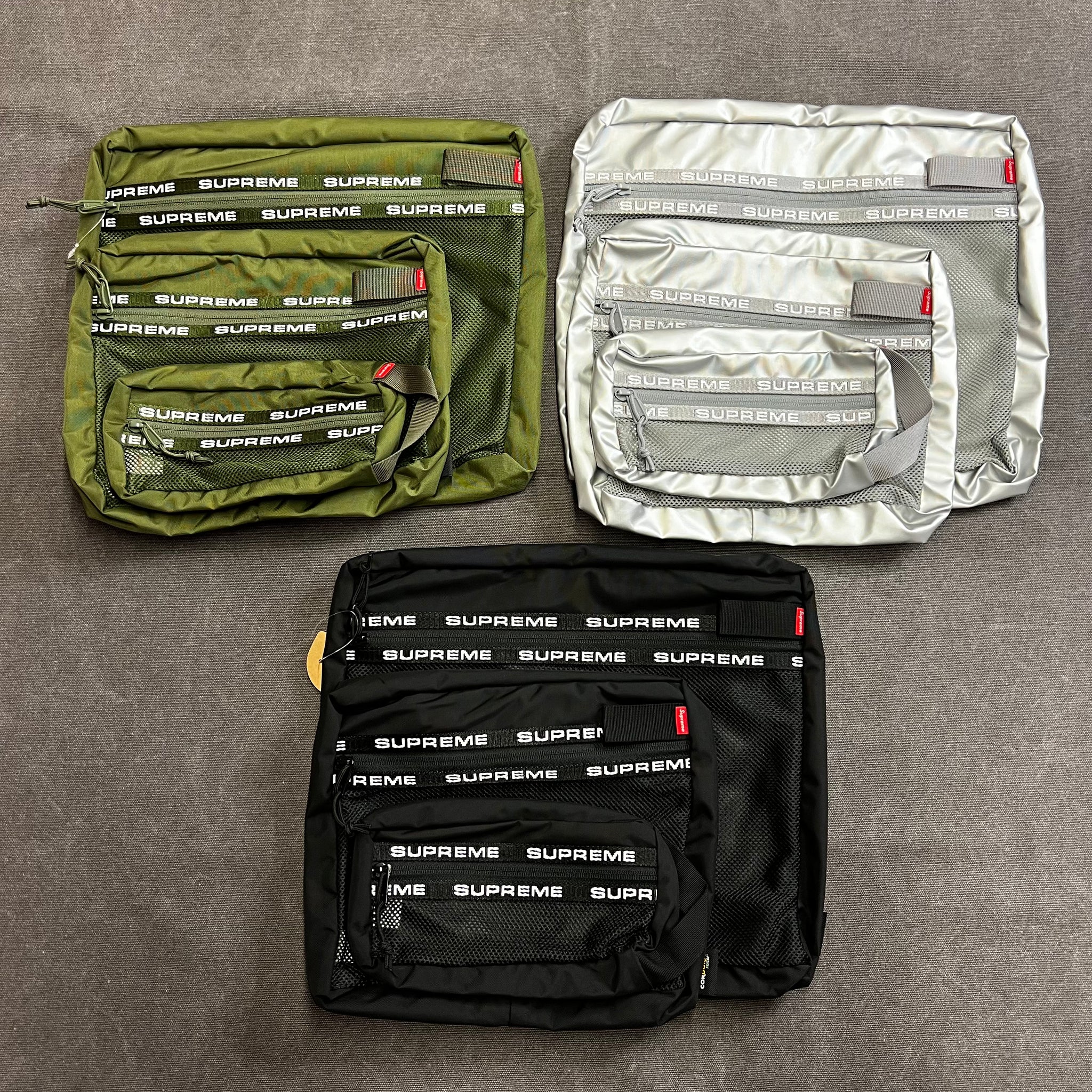 SUPREME ORGANIZER POUCH (SET OF 3) – Trade Point_HK