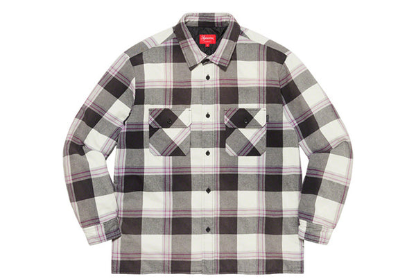 SUPREME QUILTED FLANNEL SHIRT