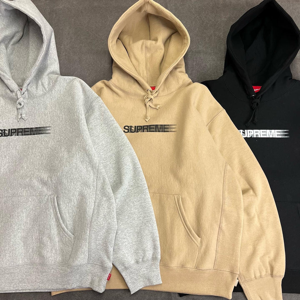 Supreme faded 2024 logo hoodie