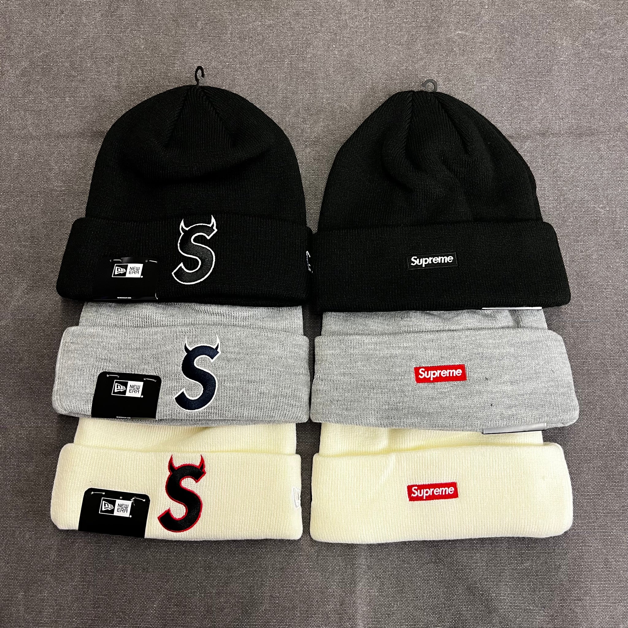 SUPREME NEW ERA S LOGO BEANIE FW22