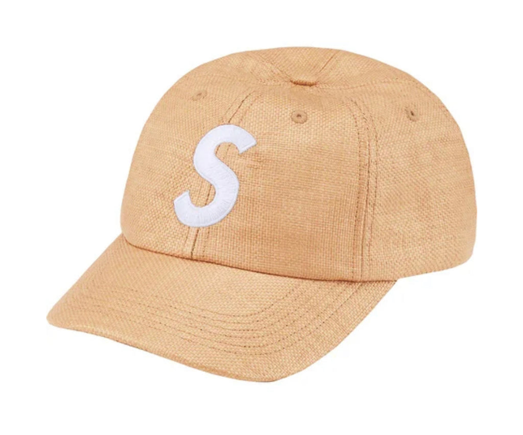 SUPREME シュプリーム 22SS Raffia S Logo 6-Panel Cap ラフィア Sロゴ