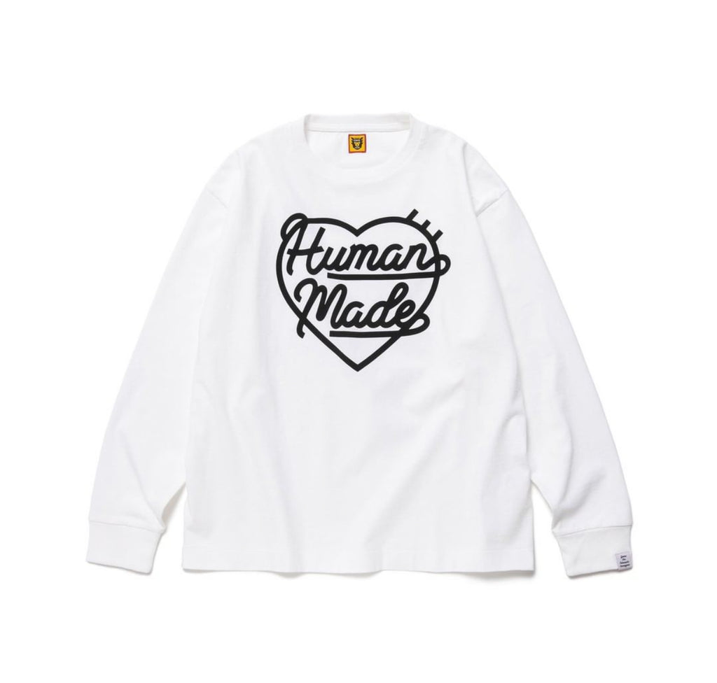 HUMAN MADE Heart L/S T-Shirt White XL-