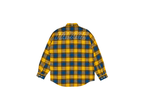 PALACE SKATEBOARDS FLANNEL DROP SHOULDER SHIRT