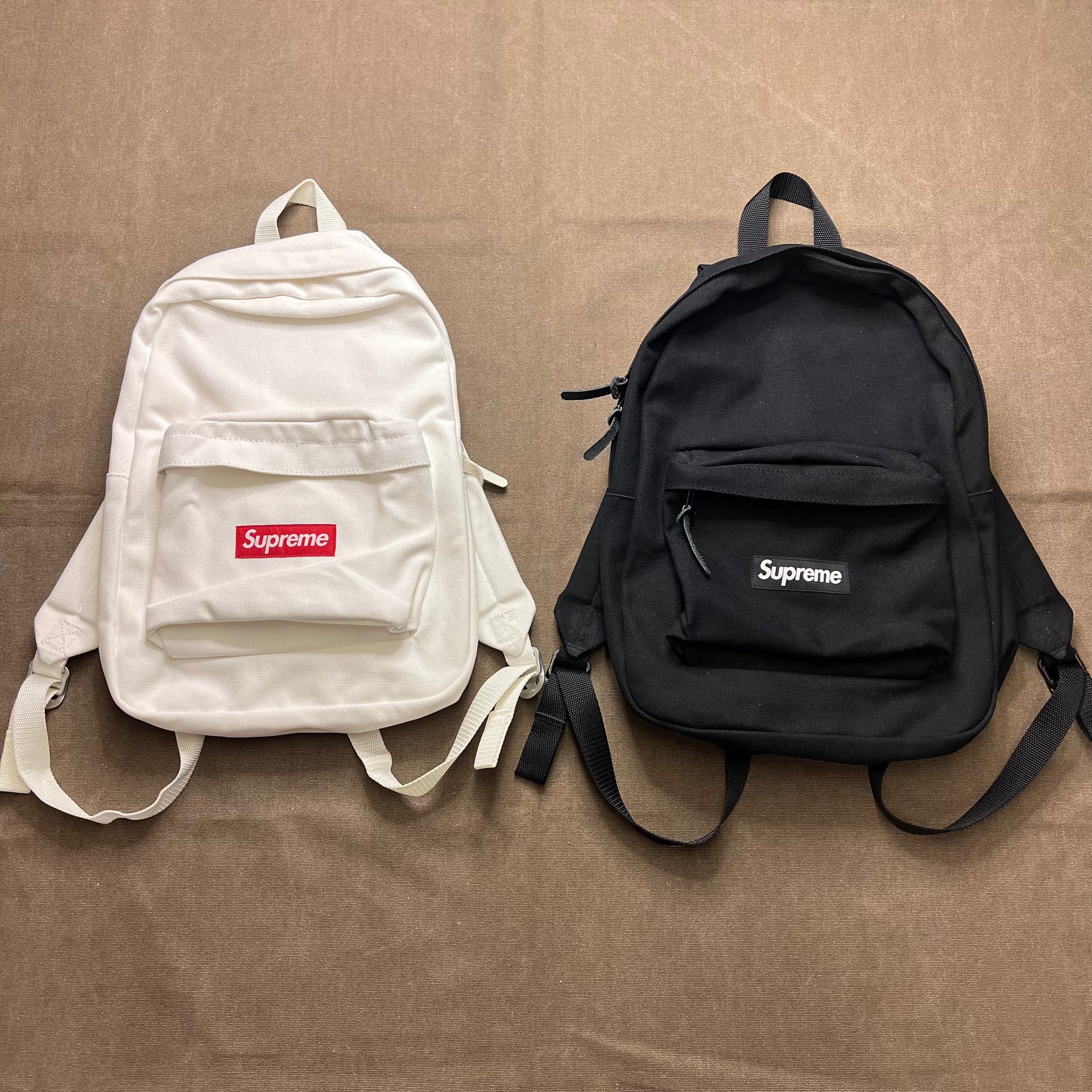 Supreme canvas backpack deals