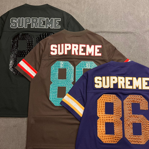 Supreme Faux Croc Football Jersey PurpleSupreme Faux Croc Football