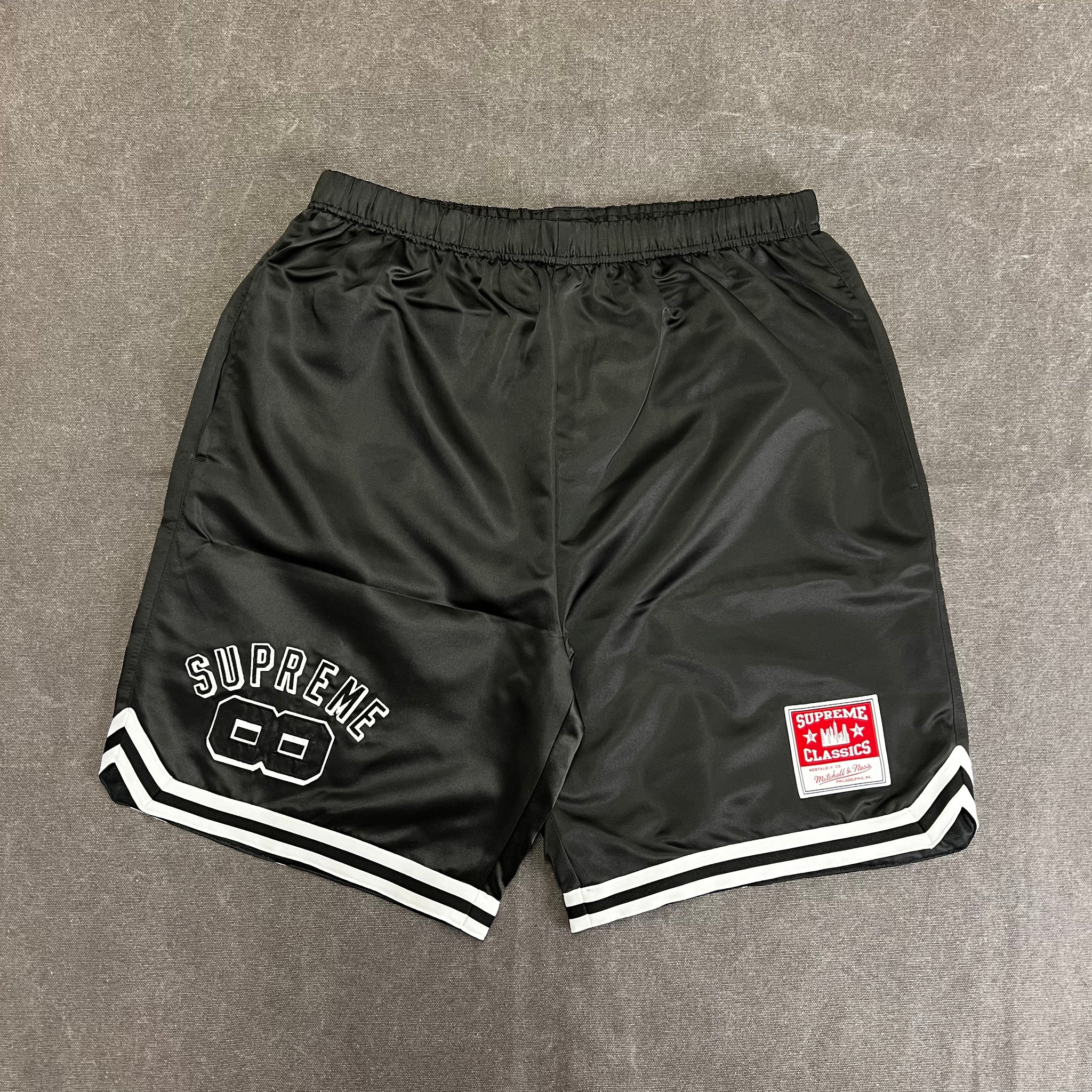 SUPREME MITCHELL & NESS SATIN BASKETBALL SHORT – Trade Point_HK SUPREME MITCHELL & NESS SATIN BASKETBALL SHORT – Trade Point_HK