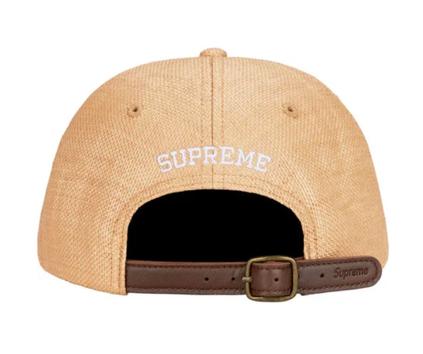 SUPREME RAFFIA S LOGO 6-PANEL