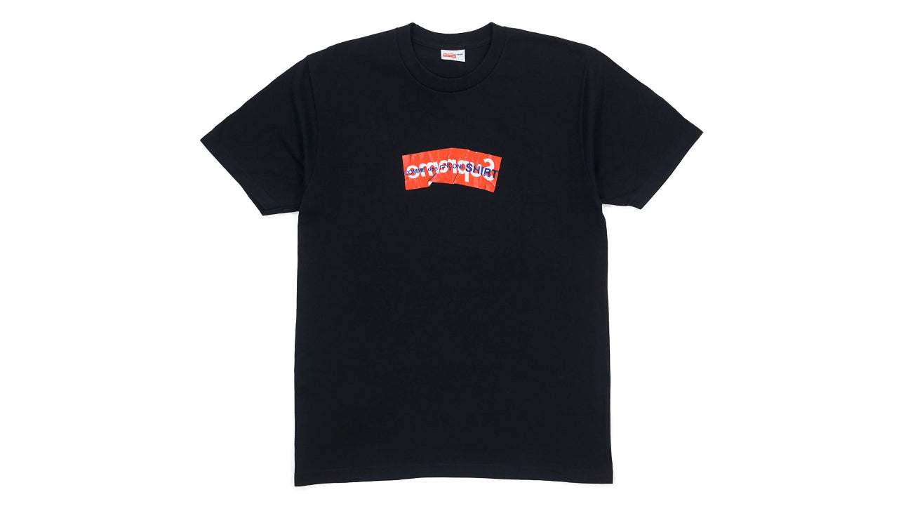 Supreme cdg box logo retailers t shirt