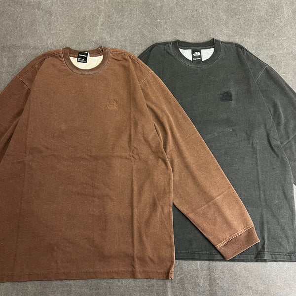 SUPREME THE NORTH FACE PIGMENT PRINTED LS TOP