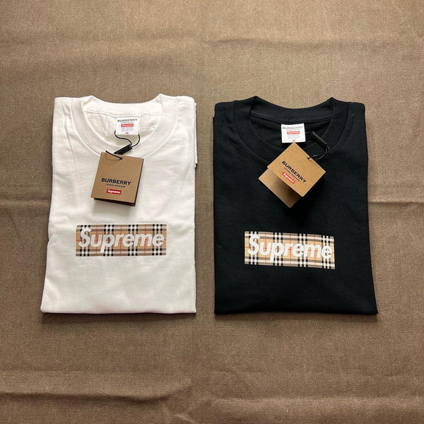 SUPREME BURBERRY BOX LOGO TEE