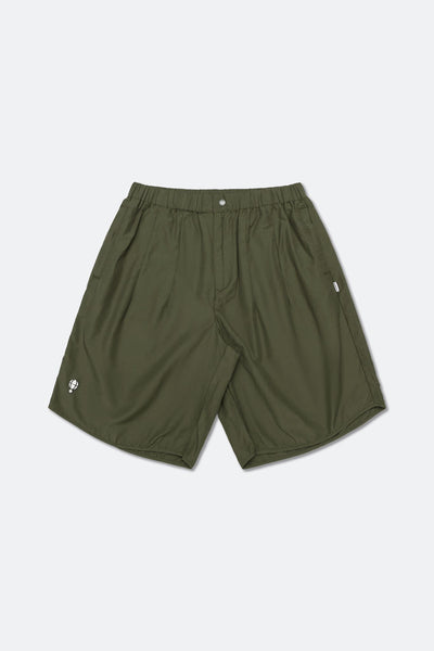 HOOGAH NYLON WIDE SHORT "OLIVE"