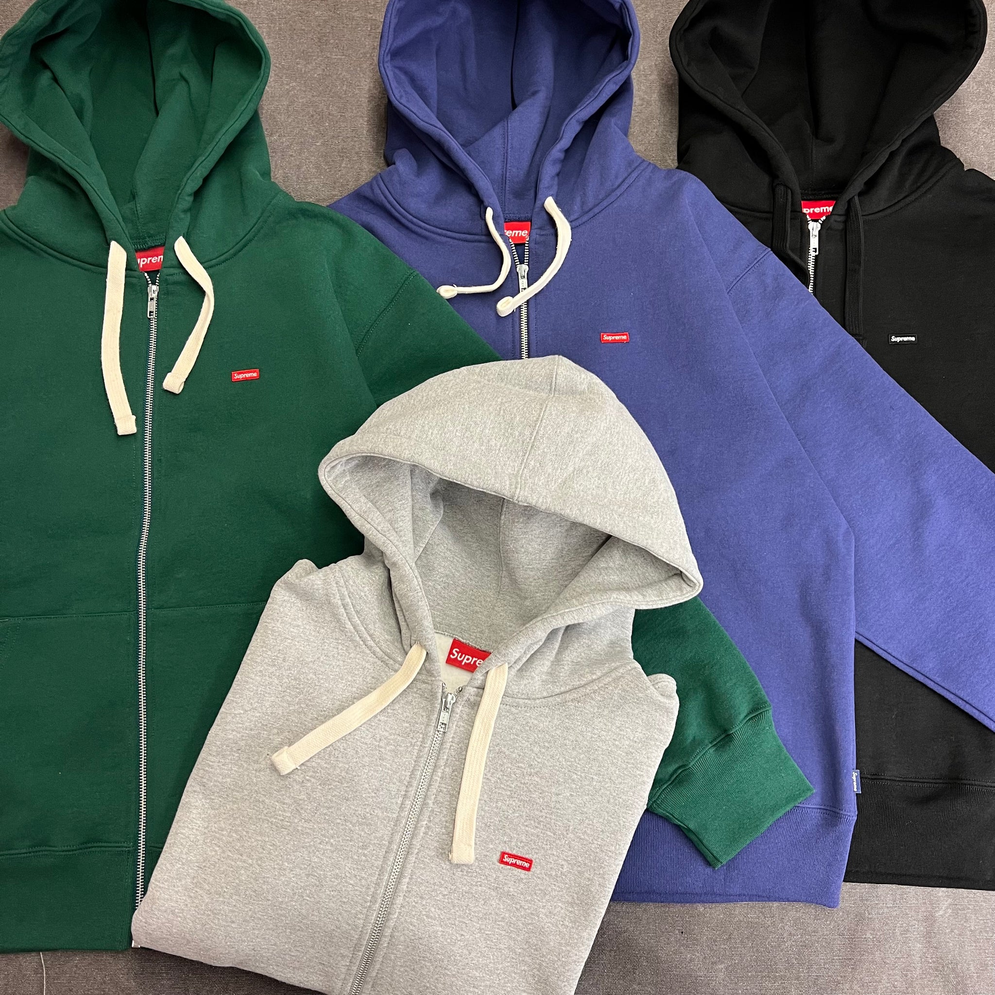 Supreme small box zip up sweatshirt hotsell