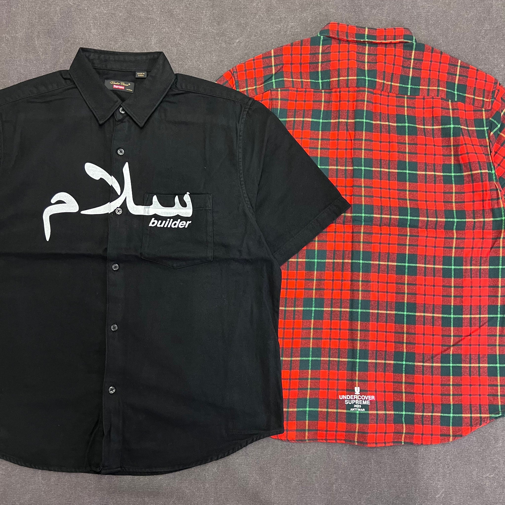 SUPREME UNDERCOVER S/S FLANNEL SHIRT