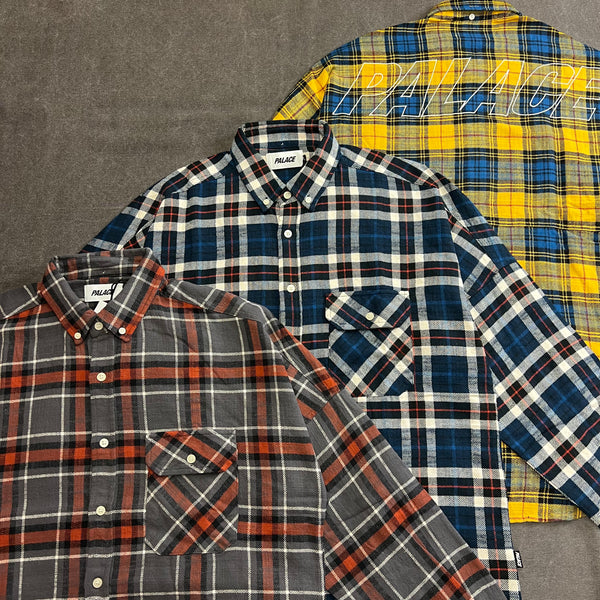 PALACE SKATEBOARDS FLANNEL DROP SHOULDER SHIRT